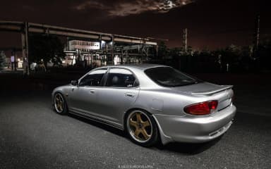 Накладки на пороги Maxton Mazda Xedos 6 (чорний глянець) - фото My Tuning Lab