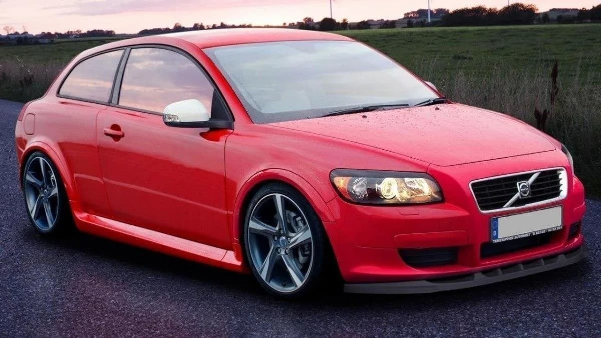 Передній сплітер Maxton Volvo C30 (чорний глянець) - фото My Tuning Lab