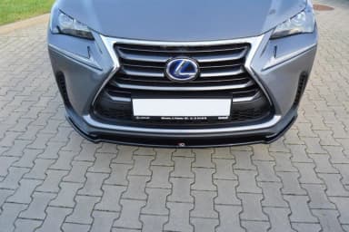 Передній сплітер Maxton V1 Lexus NX MK1 (чорний глянець) - фото My Tuning Lab