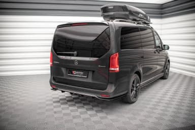 Задній центральний сплітер з дифузором Maxton Mercedes-Benz V-Class AMG-Line W447 Facelift - фото My Tuning Lab