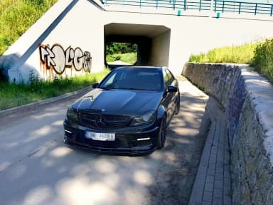 Передній сплітер Maxton Mercedes-Benz C63 AMG Sedan / Estate W204 Facelift / S204 Facelift - фото My Tuning Lab