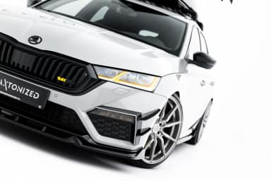 Передній сплітер V.5 Maxton Skoda Octavia RS Mk4 - фото My Tuning Lab