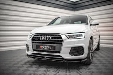 Передній сплітер V.2 Maxton Audi Q3 Sport 8U Facelift - фото My Tuning Lab
