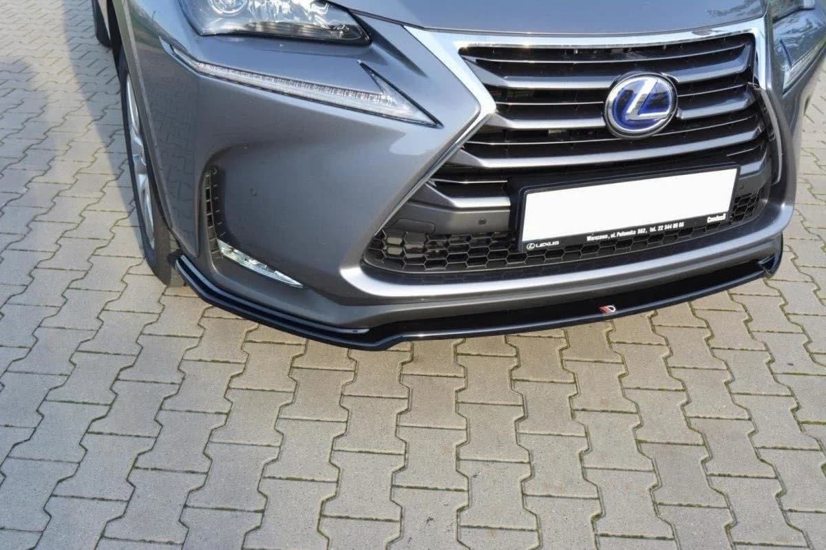 Передній сплітер Maxton V1 Lexus NX MK1 (чорний глянець) - фото My Tuning Lab