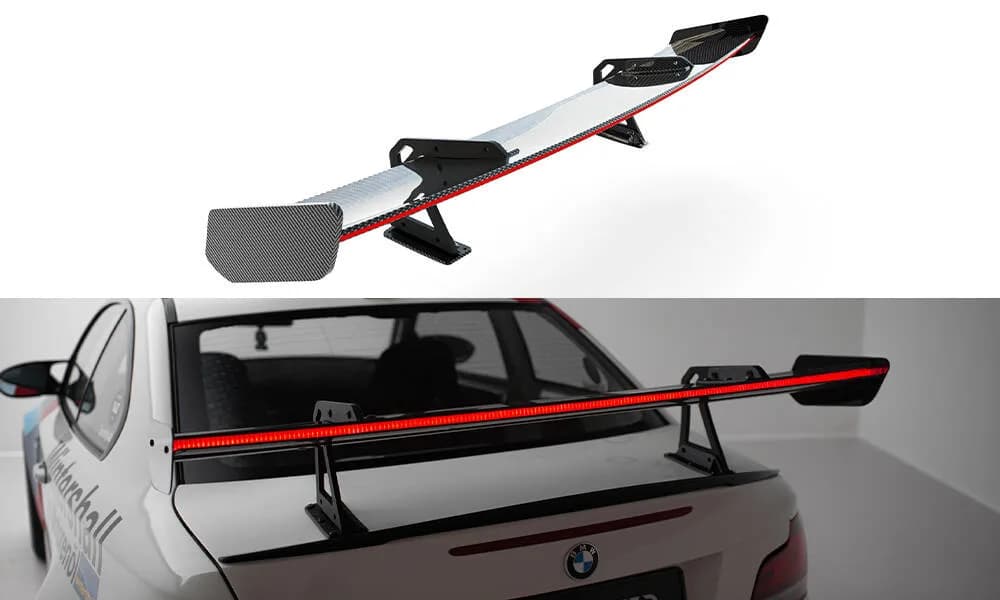 Karbonowy Spoiler Z Górnymi Mocowaniami + LED Maxton BMW 1 M E82 - фото My Tuning Lab
