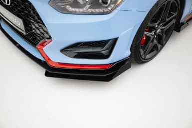 Передній сплітер Street Pro + Flaps Maxton Hyundai Veloster N Mk2 - фото My Tuning Lab
