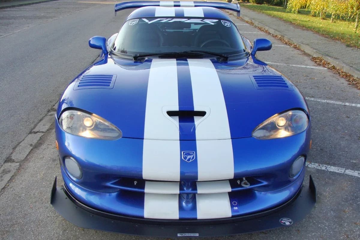 Передній сплітер Maxton Dodge Viper GTS (чорний глянець) - фото My Tuning Lab