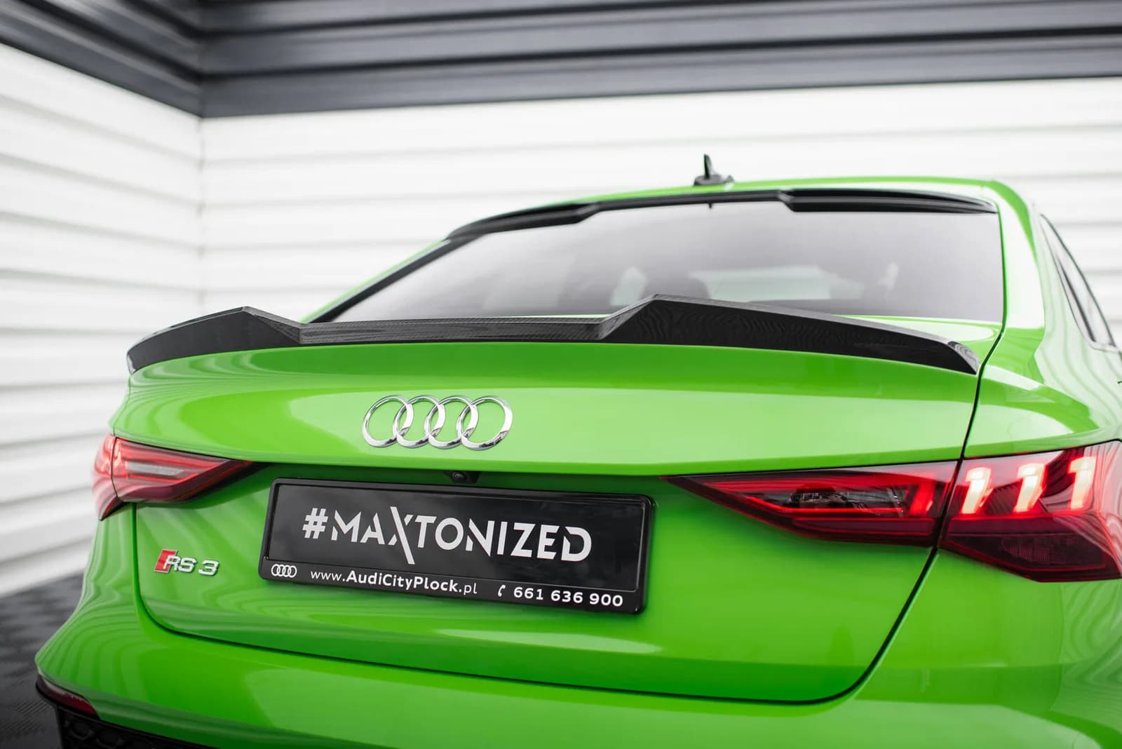 Karbonowy Spoiler Tylnej Klapy Prepreg Maxton Audi A3 / RS3 / S3 / A3 S-Line / Standard Sedan 8Y - фото My Tuning Lab