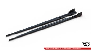 Накладки на пороги V.2 + Flaps Maxton Volkswagen Scirocco R Mk3 / Mk3 Facelift - фото My Tuning Lab