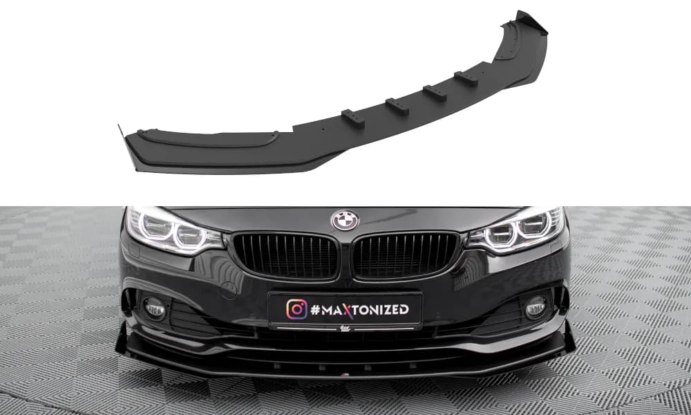 Передній сплітер Street Pro + Flaps Maxton BMW 4 Gran Coupe F36 - фото My Tuning Lab