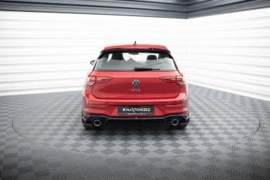 Задня накладка + Atrapa Вихлопu Maxton Volkswagen Golf GTE / R-Line Mk8 / Mk8 Facelift - фото My Tuning Lab