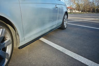 Накладки на пороги Maxton Volkswagen Eos (чорний глянець) - фото My Tuning Lab
