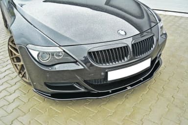 Передній сплітер Maxton V2 BMW M6 E63 (чорний глянець) - фото My Tuning Lab