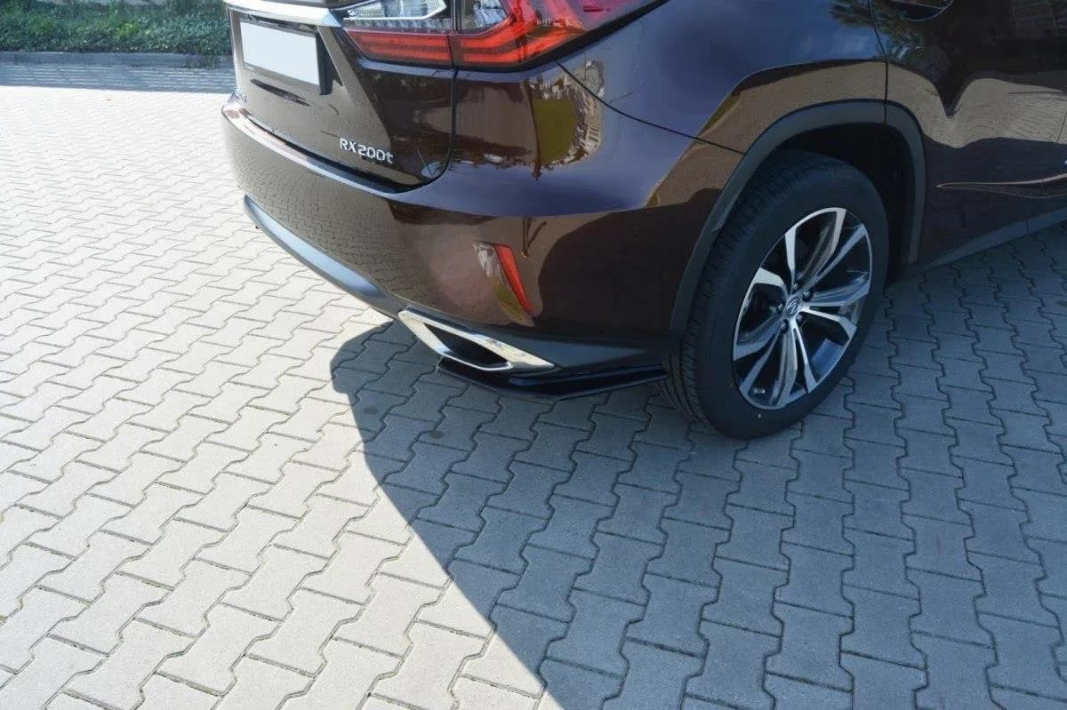 Задні сплітери boczne Maxton Lexus RX MK4 T (чорний глянець) - фото My Tuning Lab