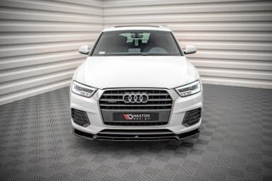 Передній сплітер V.2 Maxton Audi Q3 Sport 8U Facelift - фото My Tuning Lab
