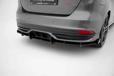 Задній дифузор Street Pro + Flaps Maxton Ford Focus ST Mk3 Facelift - фото My Tuning Lab