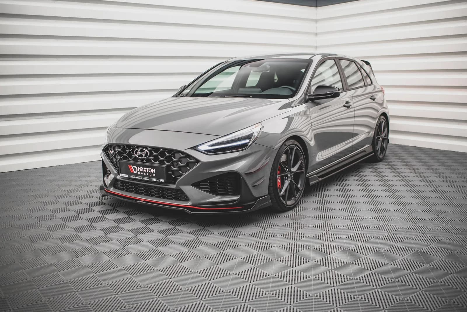 Передній сплітер V.3 Maxton Hyundai I30 N / I30 N-Line Hatchback/Fastback Mk3 Facelift - фото My Tuning Lab