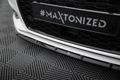 Передній сплітер Maxton Audi A3 Sedan 8V Facelift - фото My Tuning Lab