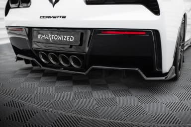 Задній центральний сплітер з дифузором Maxton Chevrolet Corvette C7 - фото My Tuning Lab