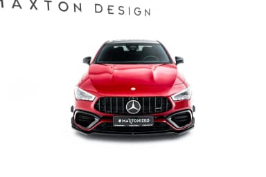 Передній сплітер V.4 Maxton Mercedes-AMG CLA 45 Aero C118 - фото My Tuning Lab