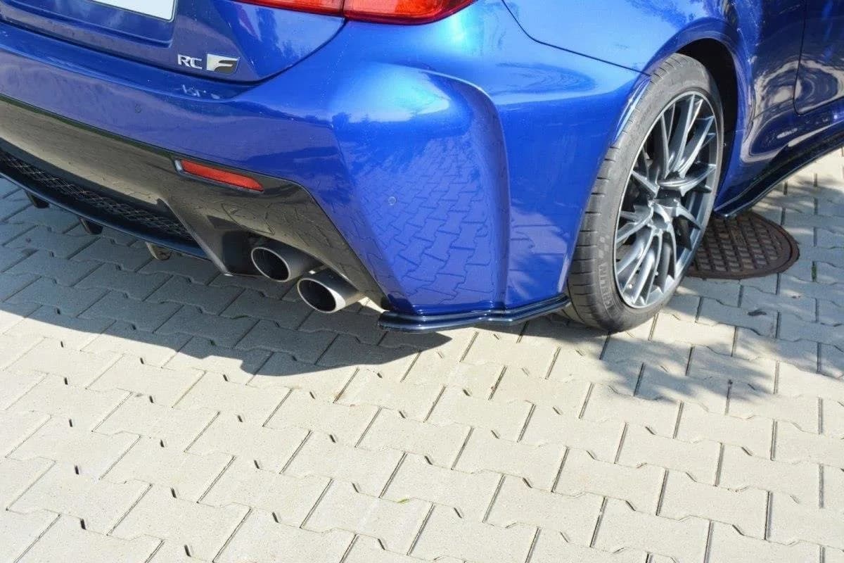 Задні сплітери boczne Maxton Lexus RC F (чорний глянець) - фото My Tuning Lab