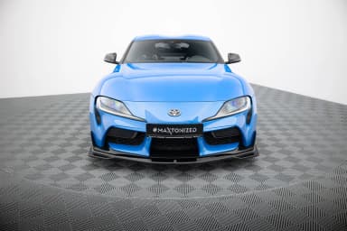 Передній сплітер Maxton V1 Toyota Supra MK5 (чорний глянець) - фото My Tuning Lab
