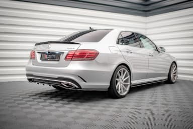 Задній сплітер (Z Dyfuzorem) Maxton Mercedes-Benz E AMG-Line Sedan W212 Facelift - фото My Tuning Lab
