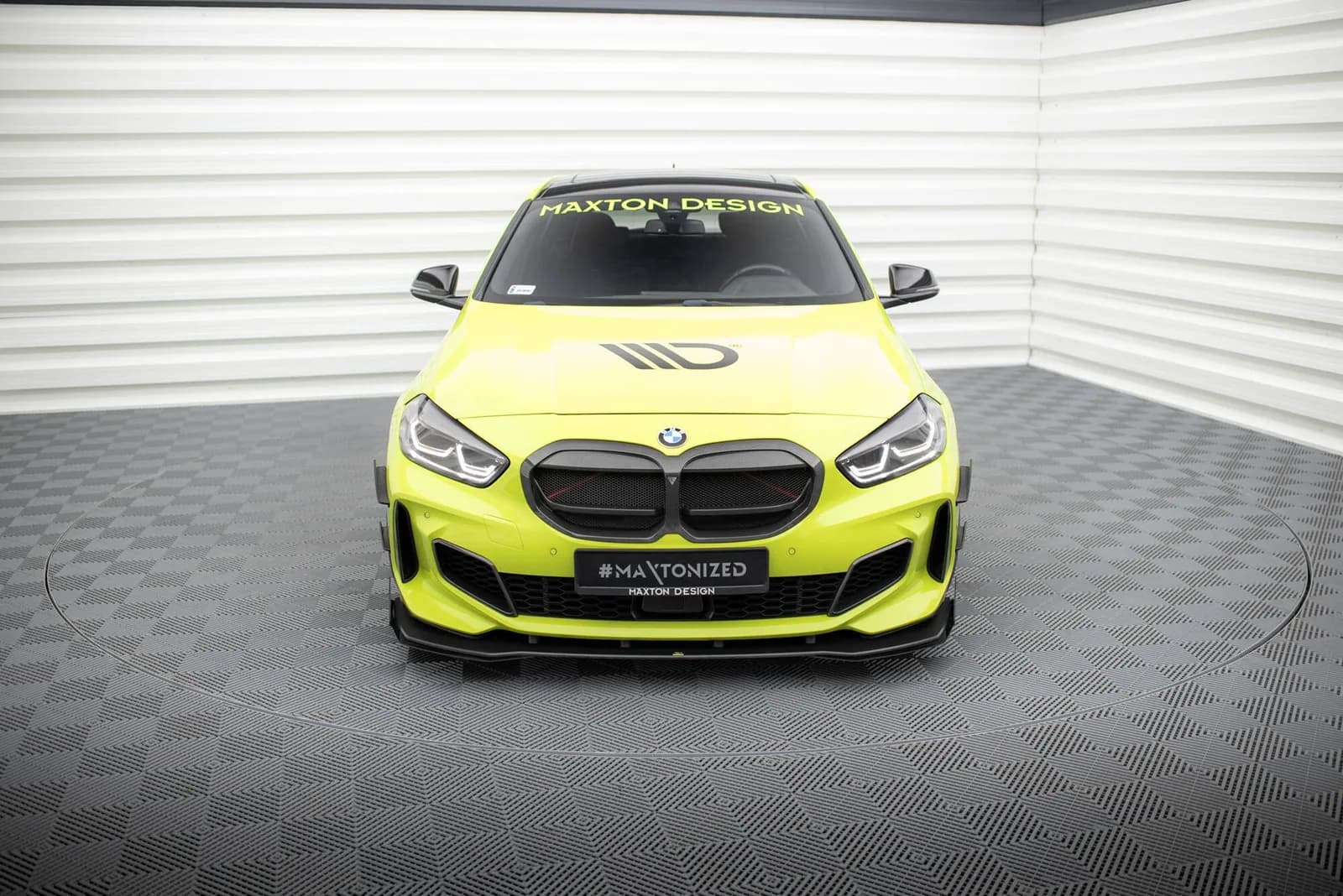 Передній сплітер Street Pro + Flaps Maxton BMW 1 M-пакет / M135i / 128ti F40 - фото My Tuning Lab