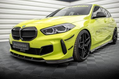 Karbonowe Канарди (аеродинамічні накладки переднього бампера) Prepreg Maxton BMW 1 M-пакет / M135i / 128ti F40 - фото My Tuning Lab