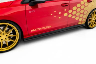 Накладки на пороги V.2 Maxton Volkswagen Golf GTI Clubsport Mk8 Facelift - фото My Tuning Lab