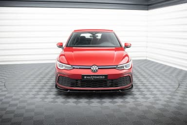 Передній сплітер V.3 + Flaps Maxton Volkswagen Golf GTI / GTE / GTD / R-Line Mk8 - фото My Tuning Lab