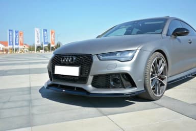 Передній сплітер V.2 Maxton Audi RS7 C7 - фото My Tuning Lab