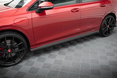 Накладки на пороги V.1 Maxton Volkswagen Golf GTI / GTE / GTI Clubsport / GTD / R-Line Mk8 - фото My Tuning Lab