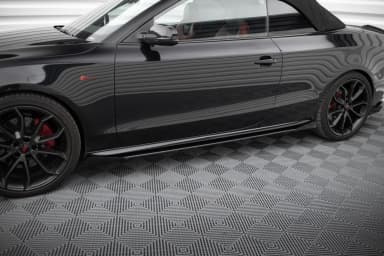 Накладки на пороги Street Pro + Flaps Maxton Audi A5 / A5 S-Line / S5 Coupe / Cabrio 8T / 8T Facelift - фото My Tuning Lab