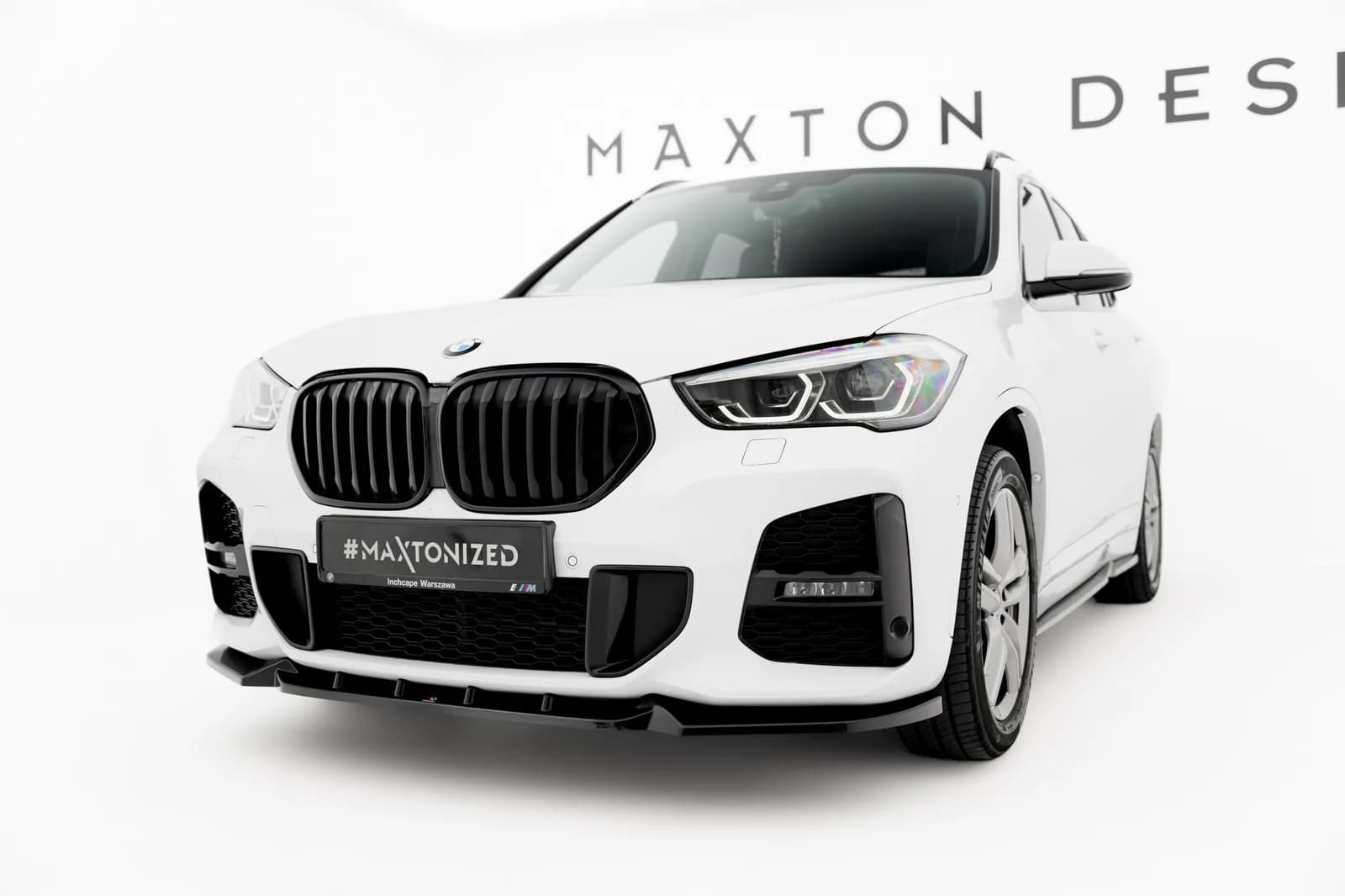 Передній сплітер Maxton BMW X1 M-пакет F48 Facelift - фото My Tuning Lab