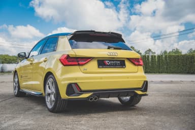 Продовження спойлера Maxton Audi A1 S-Line GB (чорний глянець) - фото My Tuning Lab