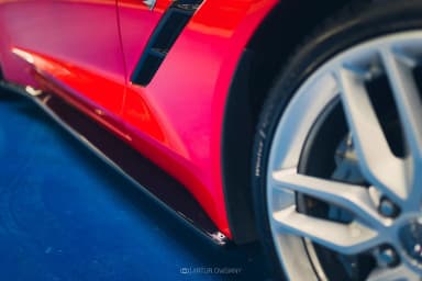 Накладки на пороги V.1 Maxton Chevrolet Corvette Stingray C7 - фото My Tuning Lab