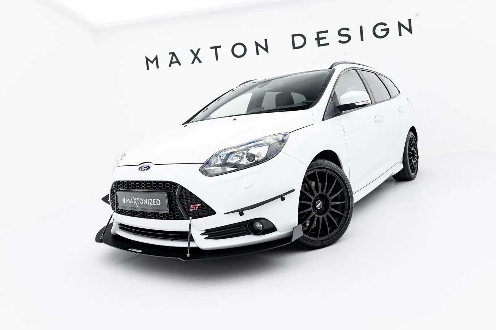 Передній сплітер Maxton Racing V2 Ford Focus ST MK3 - фото My Tuning Lab