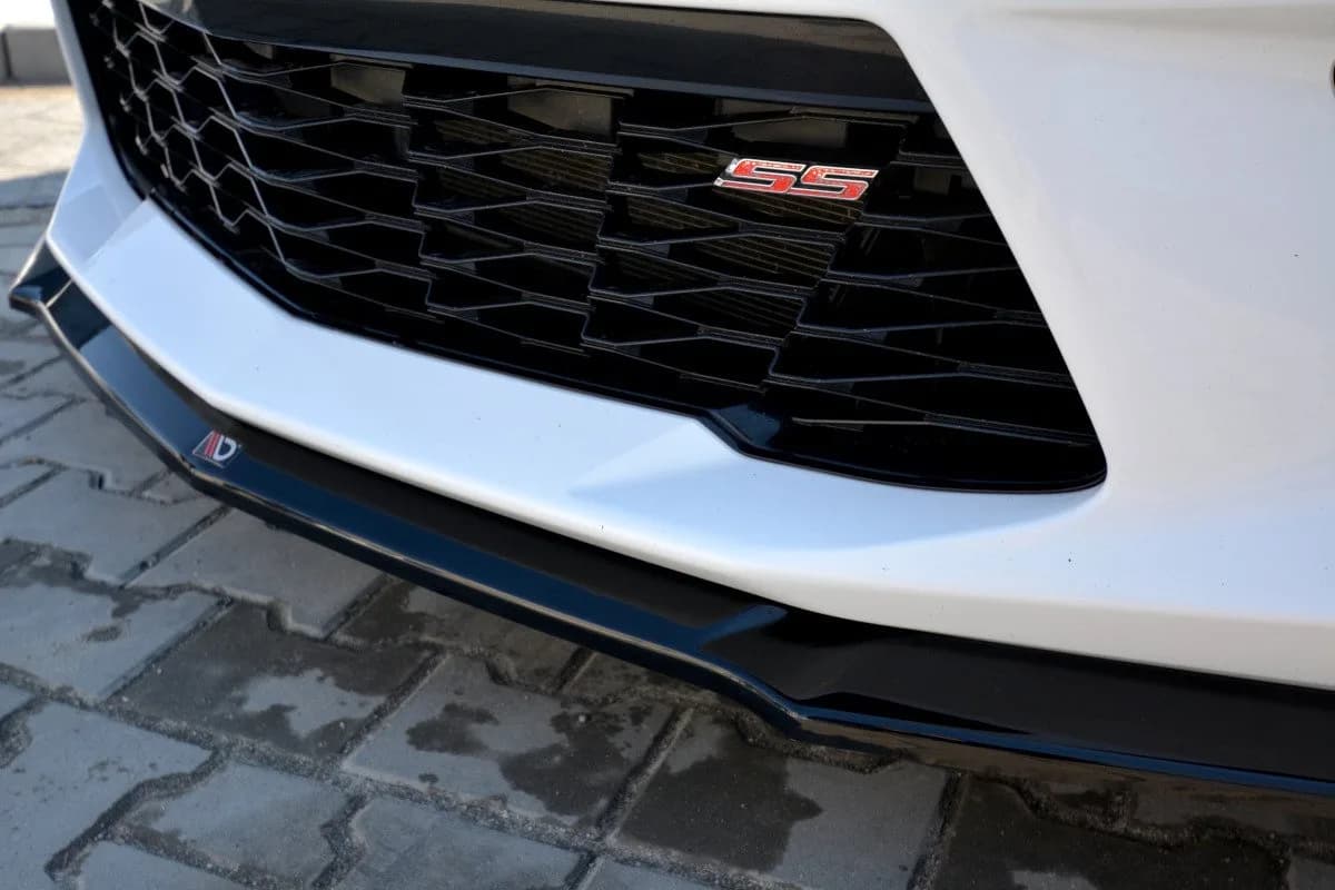 Передній сплітер Maxton V2 Chevrolet Camaro 6 Phase I 2SS Coupe (чорний глянець) - фото My Tuning Lab