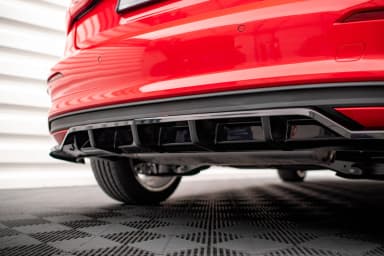 Задній сплітер (Z Dyfuzorem) Maxton Audi A3 Sportback 8Y - фото My Tuning Lab