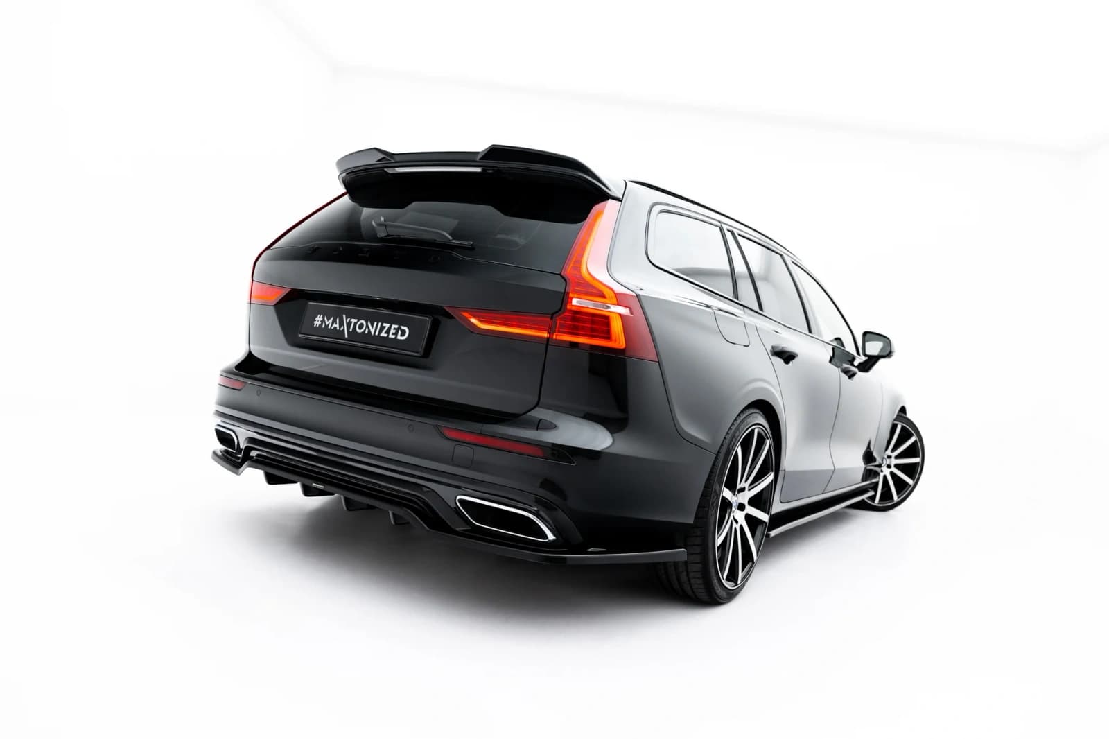 Задній сплітер (Z Dyfuzorem) Maxton Volvo S60/V60 R-Design Mk3 - фото My Tuning Lab