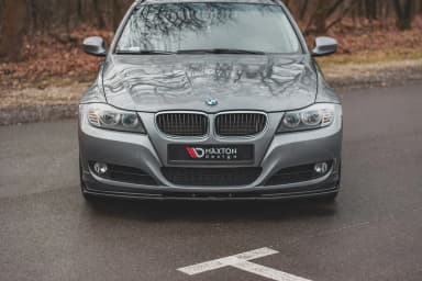 Передній сплітер Maxton V2 BMW 3 E90/E91 Facelift (чорний глянець) - фото My Tuning Lab