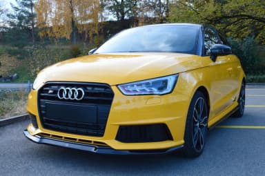 Передній сплітер Maxton Audi S1 8X (чорний глянець) - фото My Tuning Lab