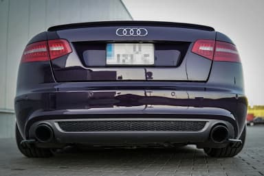 Продовження спойлера Maxton Audi A6 S-Line C6 FL Sedan (чорний глянець) - фото My Tuning Lab