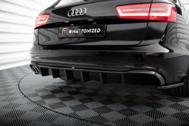 Задня накладка Maxton Audi A6 Sedan / Avant C7 (Wersja z podwójnym Вихлопem z jednej strony) - фото My Tuning Lab