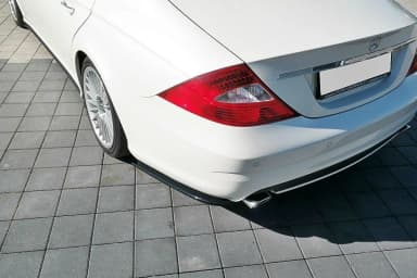 Задні сплітери boczne Maxton Mercedes CLS C219 55AMG (чорний глянець) - фото My Tuning Lab