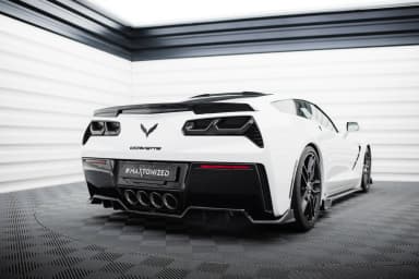 Задній центральний сплітер з дифузором Maxton Chevrolet Corvette C7 - фото My Tuning Lab