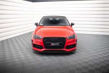 Канарди (аеродинамічні накладки переднього бампера) Maxton Audi S3 / A3 S-Line 8V Sedan / Cabrio - фото My Tuning Lab