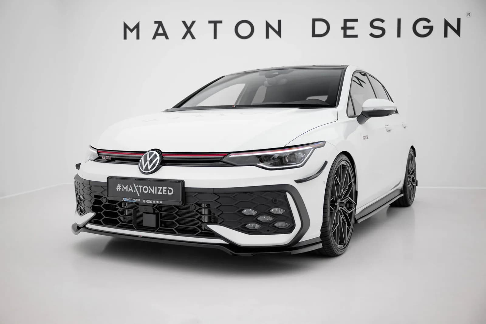 Передній сплітер V.3 Maxton Volkswagen Golf GTI / GTE / R-Line Mk8 Facelift - фото My Tuning Lab