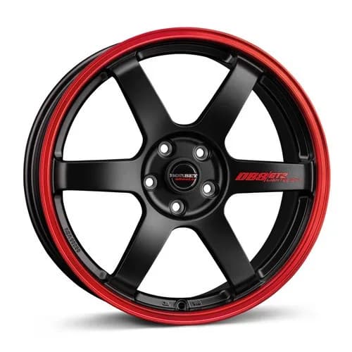 Легкосплавний диск 19" Borbet DB8GT2 19x8,5 ET35 5x114,3 black matt rim red - фото My Tuning Lab